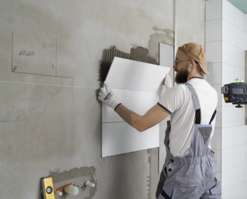 Шпаклёвка, покраска, укладка плитки, напольных покрытий, установка плинтусов и дверей